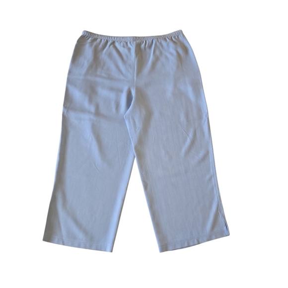 Tommy Bahama Women's Elastic Drawstring Pants Wide Leg Crop Silk Size Medium - Picture 2 of 8